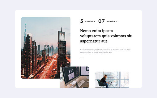 Website template design number fourteen variation ten