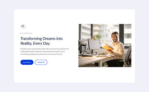 Website template design number fourteen variation two