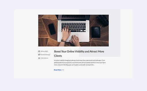 Website template design number fourteen variation three