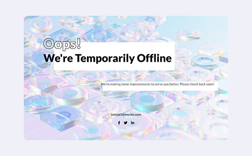 Website template design number fourteen variation five