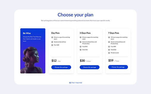 Website template design number four