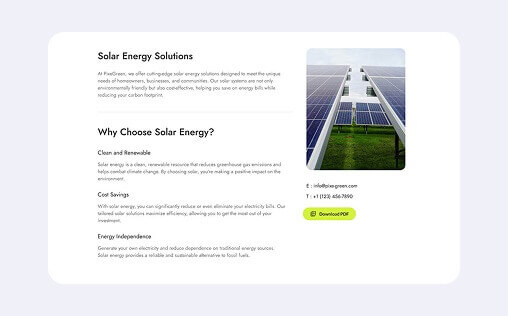 Website template design number five