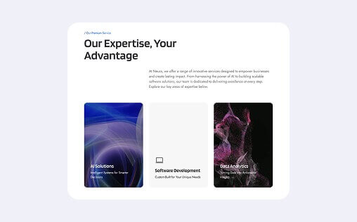 Website template design number eight