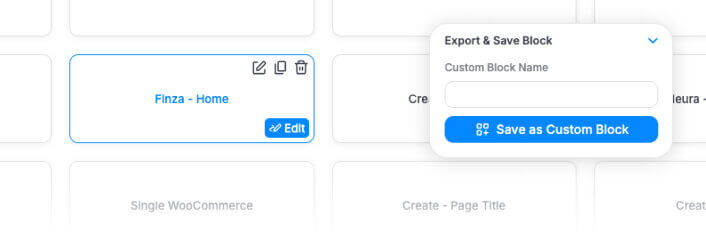 Pre-built page templates library overview