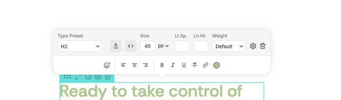 Homepage feature section two highlight